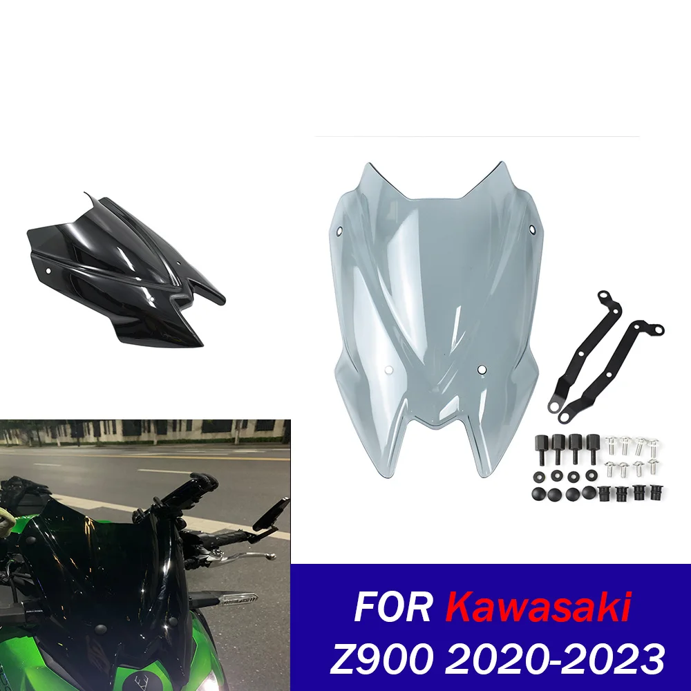 

Лобовое стекло мотоцикла для Kawasaki Z 900 2020 2021 2022 2023 2024, ветровой дефлектор, воздушный экран, аксессуары