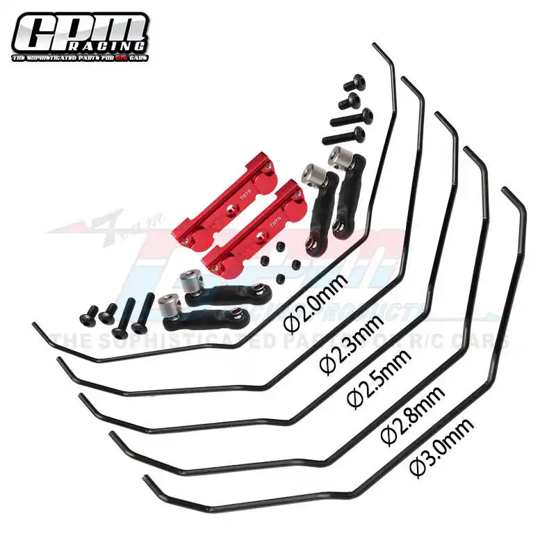 GPM-قضبان مانعة للف أمامية وخلفية ، سبائك ألومنيوم ماوس كبيرة ، مجموعة كاملة ، Traxxas ، 6S ، MAXX سيارة مائلة بالتحكم عن بعد #4