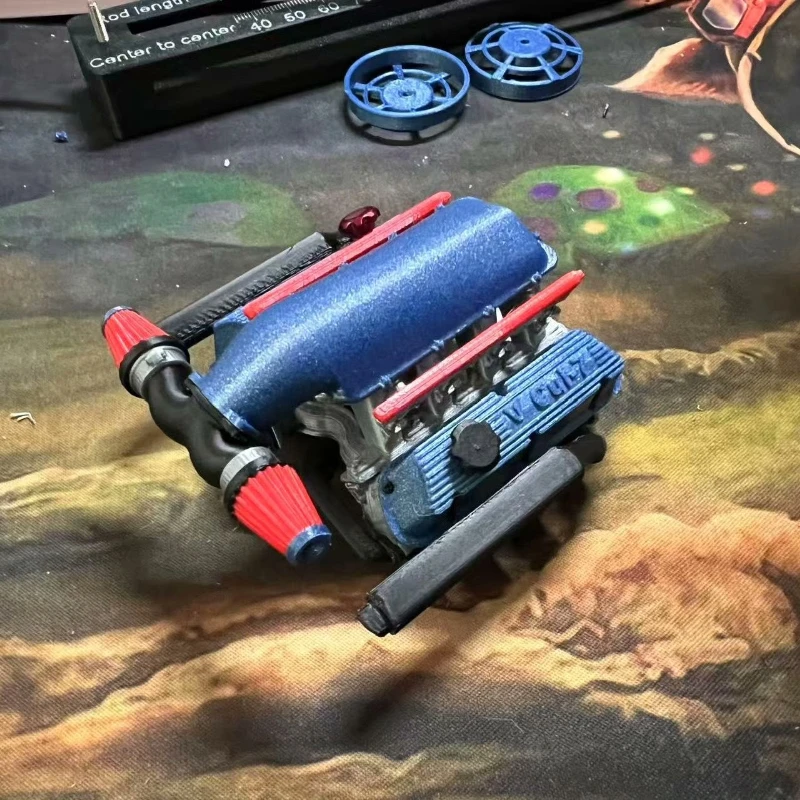 نموذج محاكاة ديكور المحرك الخلفي للسيارة لـ 1/10 1/8 VP OPTIC H10 KIT رف الأنابيب تسلق السيارة