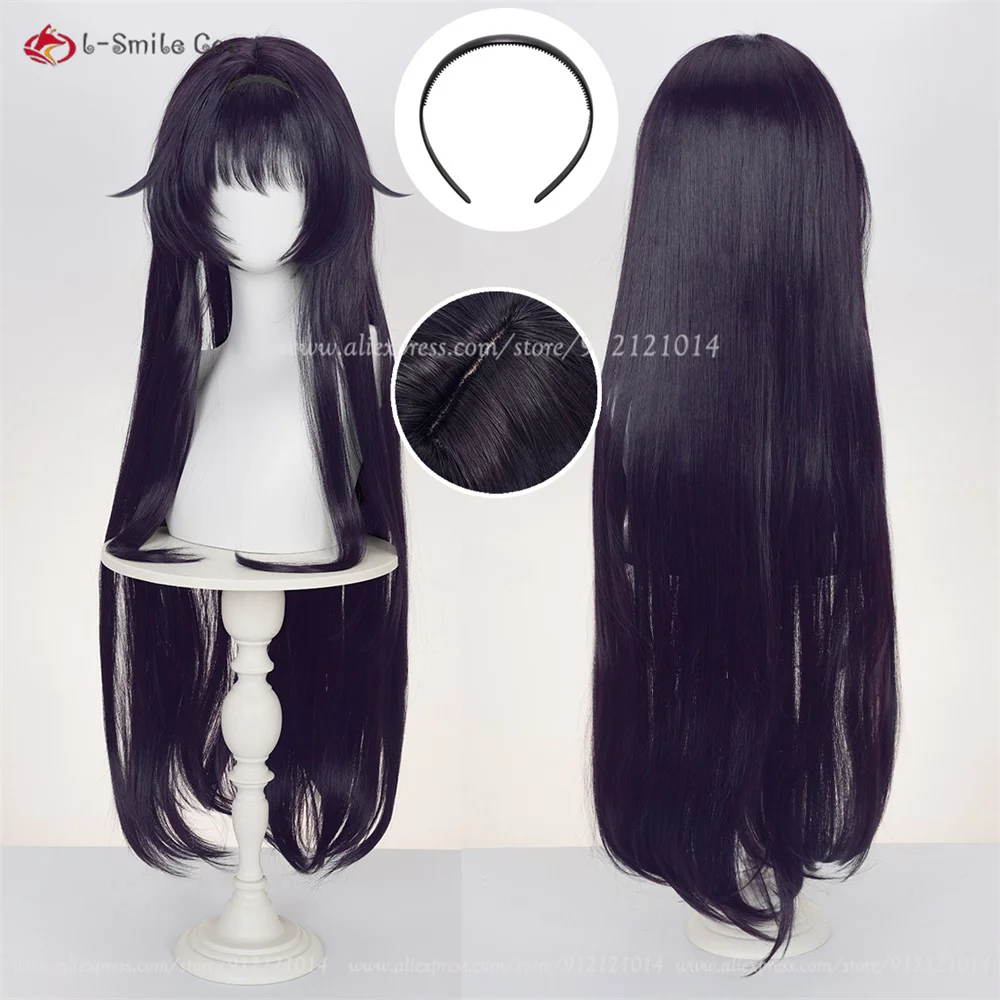 

Waguri Kaoruko‌ Cosplay Wig Black Purple 100cm Wigs For Women Costumes Anime Cosplay Wig Heat Resistant Synthetic Hair Halloween