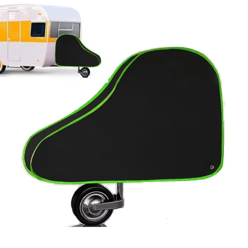 

50JA Universal Caravans Trailer Towing Hitch Cover Waterproof Dustproof Camper Coupling Lock Tongue Cover Breathable Protector