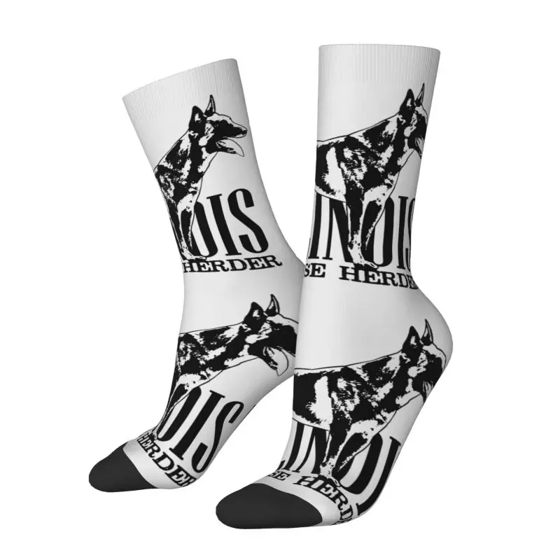 Malinois Dog Belgian Shepherd Men Women Crew Socks Unisex Cool Mechelaar Spring Summer Autumn Winter Dress Socks