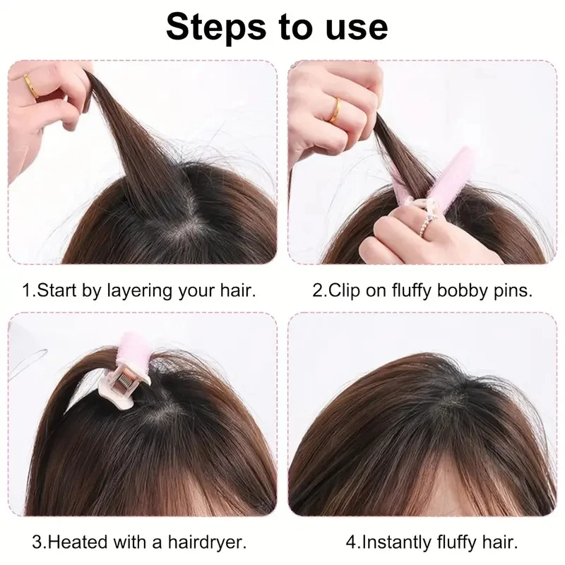 8Pcs Volumizing Hair Clips, Instant Hair Volumizing Clips For Women,Hair Volume Clips For Roots Volumizing, DlY Hair Styling