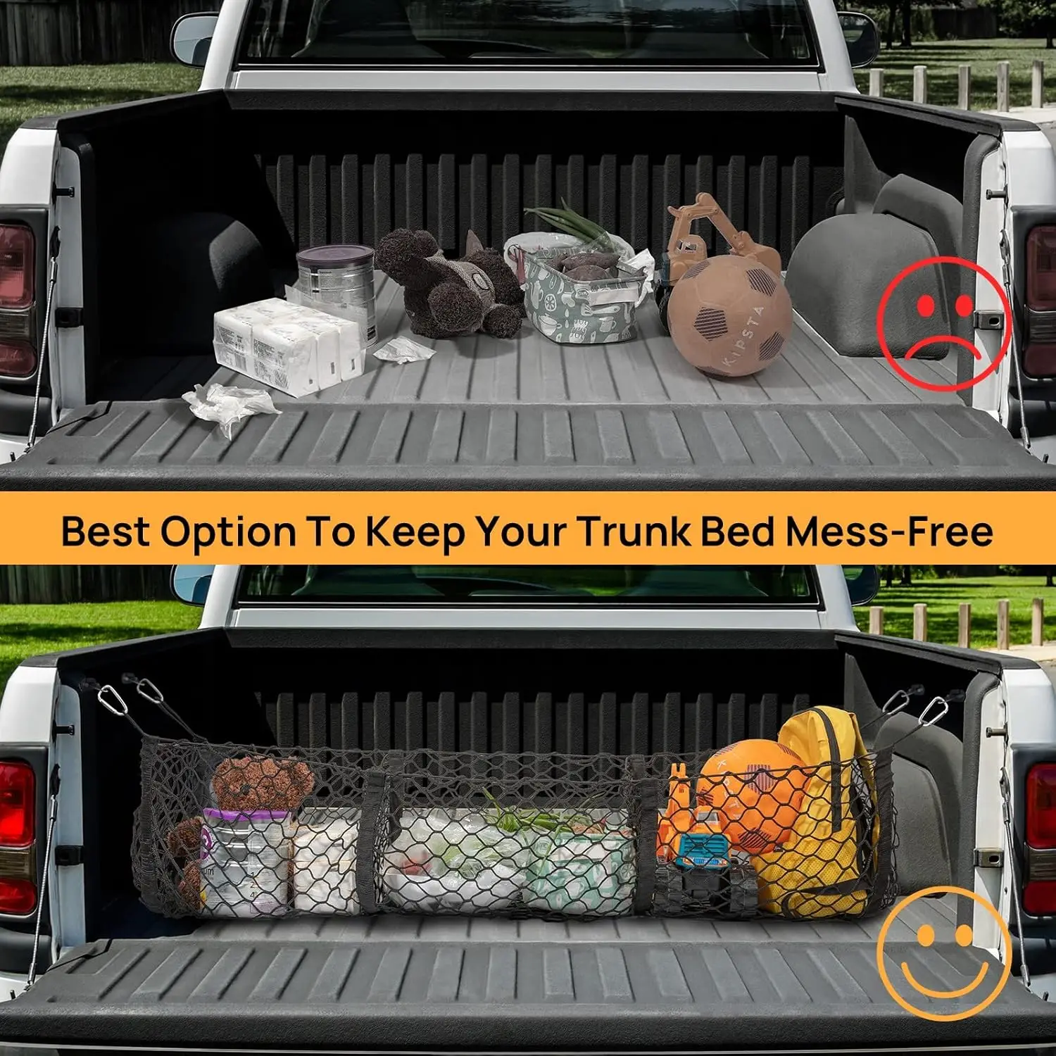 Para Dodge Ram 1500 2500 3500 SUV camioneta Van SRT-10 4x4 DRW Van 3/4 red de carga de bolsillo maletero organizador de almacenamiento de equipaje malla