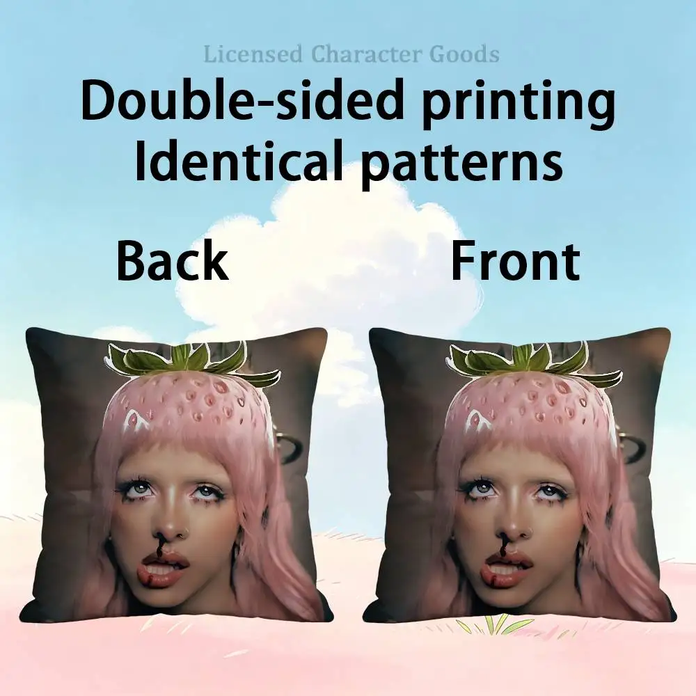 M-Melanie M-Martinez HADES SACRIFICE Pillow Cover Polyester Square Cushion Case 45 cm Decorative for Home Couch Bed Car Decor