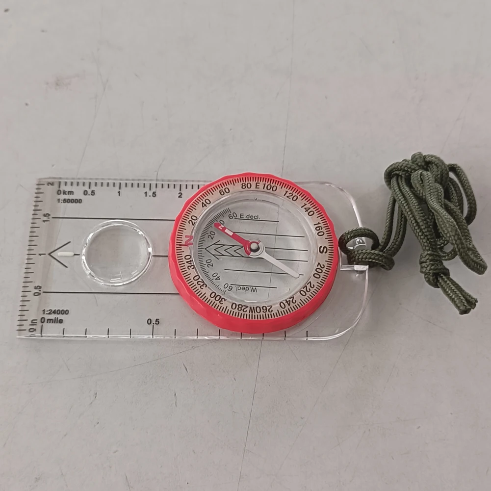 

Luminous GPS Compass Multifunctional Waterproof Adventure Warehouse Compass with Magnifier Outdoor for Climbing Biking Exploring