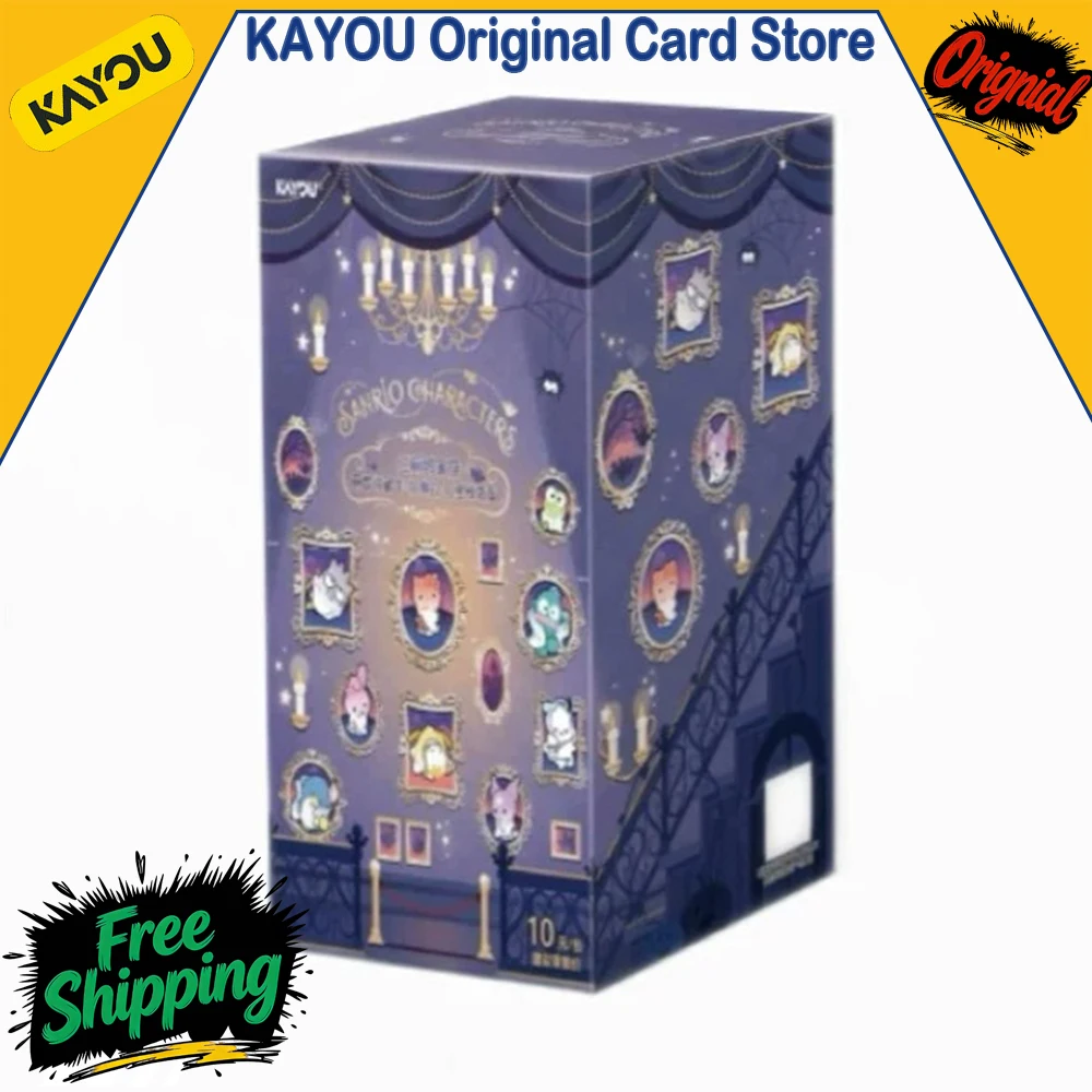 KAYOU Sanrio Family Cards Mengmeng Collectible Cards Bonus Pack Halloween Wonder Night Series 1 Official Anime Merchandise Gifts