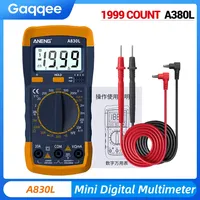 A830L Digital Multimeter 1999 Counts Aneng 600V 100A Voltage Tester Volt Ohm Amp Meter AC/DC Voltmeter Electrician Tools