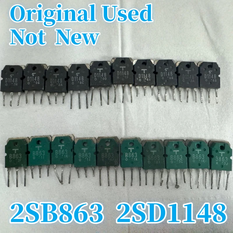 10ペア（10個2sb863-10個2sd1148）オリジナル分解品2sb863-2sd1148-b863-d1148