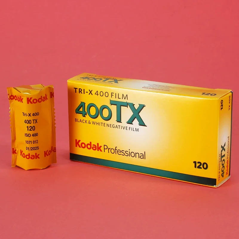 Kodak TRI-X 400TX profesional IOS 400 120 película B & W negativa en blanco y negro 1-5 rollos para cámara de película Kodak Fujifilm 120