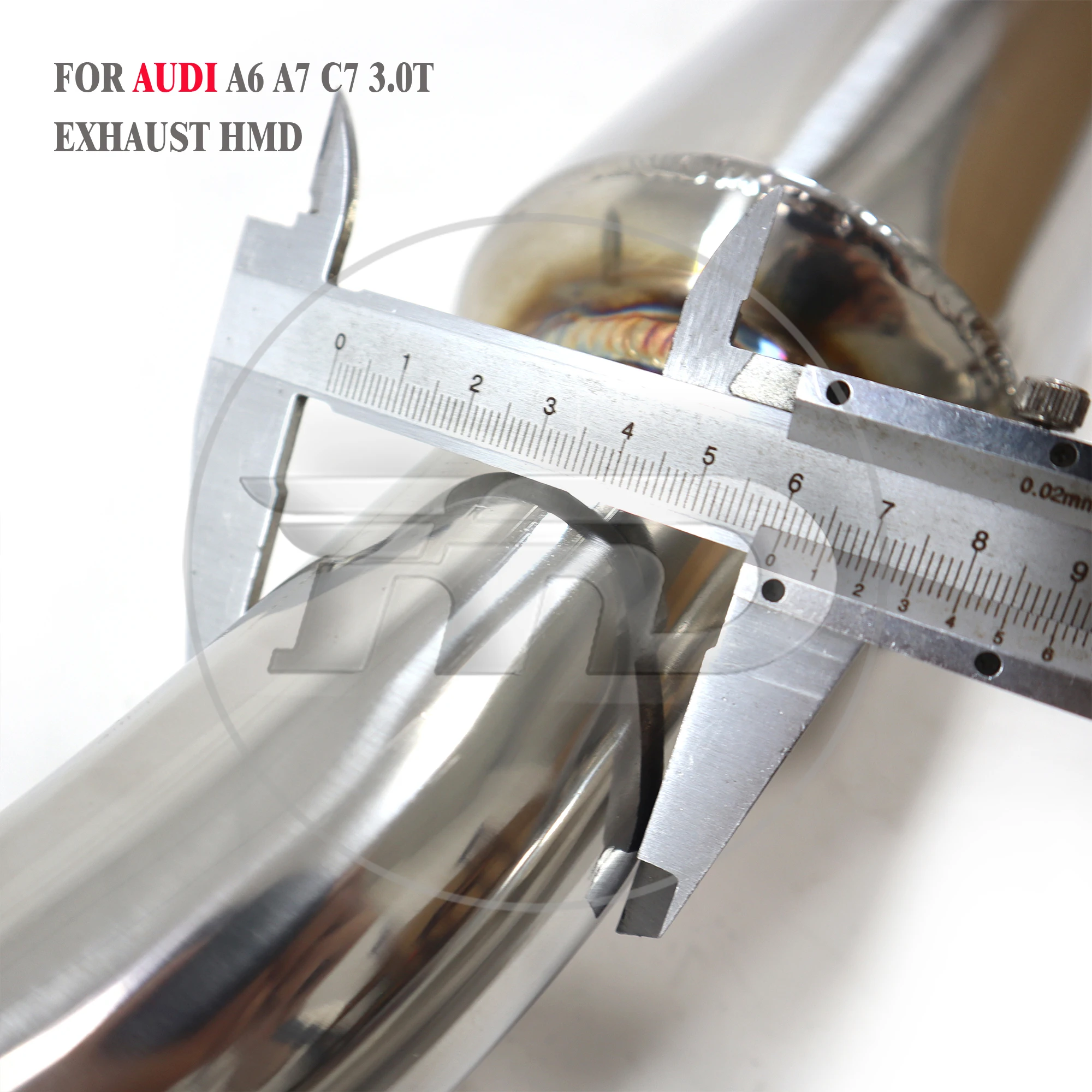 

HMD Stainless Steel Exhaust System Resonant Tube Is Suitable For AUDI A6 A7 C7 3.0T High Flow Performance Exhaust Pipe