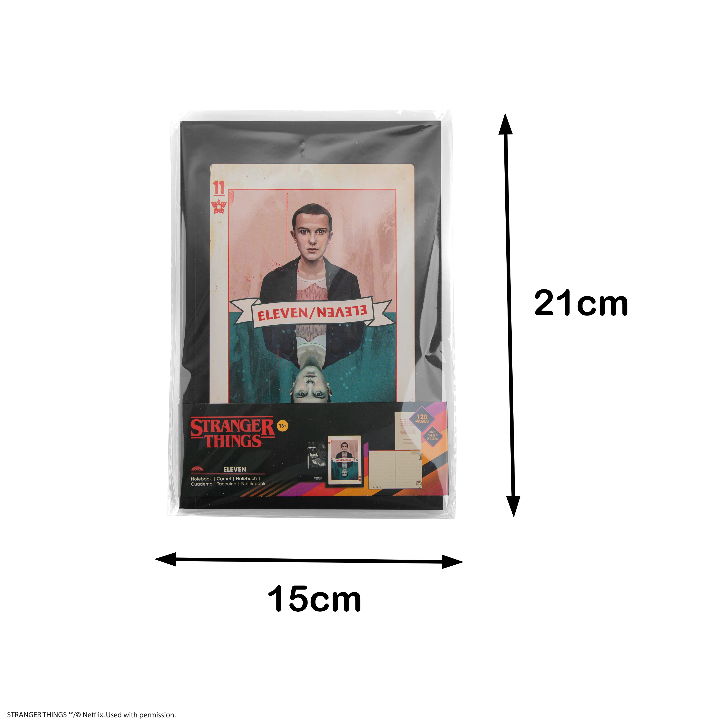 Stranger Things Officially Licensed Notebooks Writing Pads Journals Stationery For Note Taking Featuring Eleven 120 Pages 1Pc