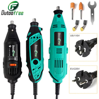 110V/220V Electric Drill Dremel Grinder 130W Engraver Electric Drill Engraving Rotary Tool 6-Position Variable Speed Polishing