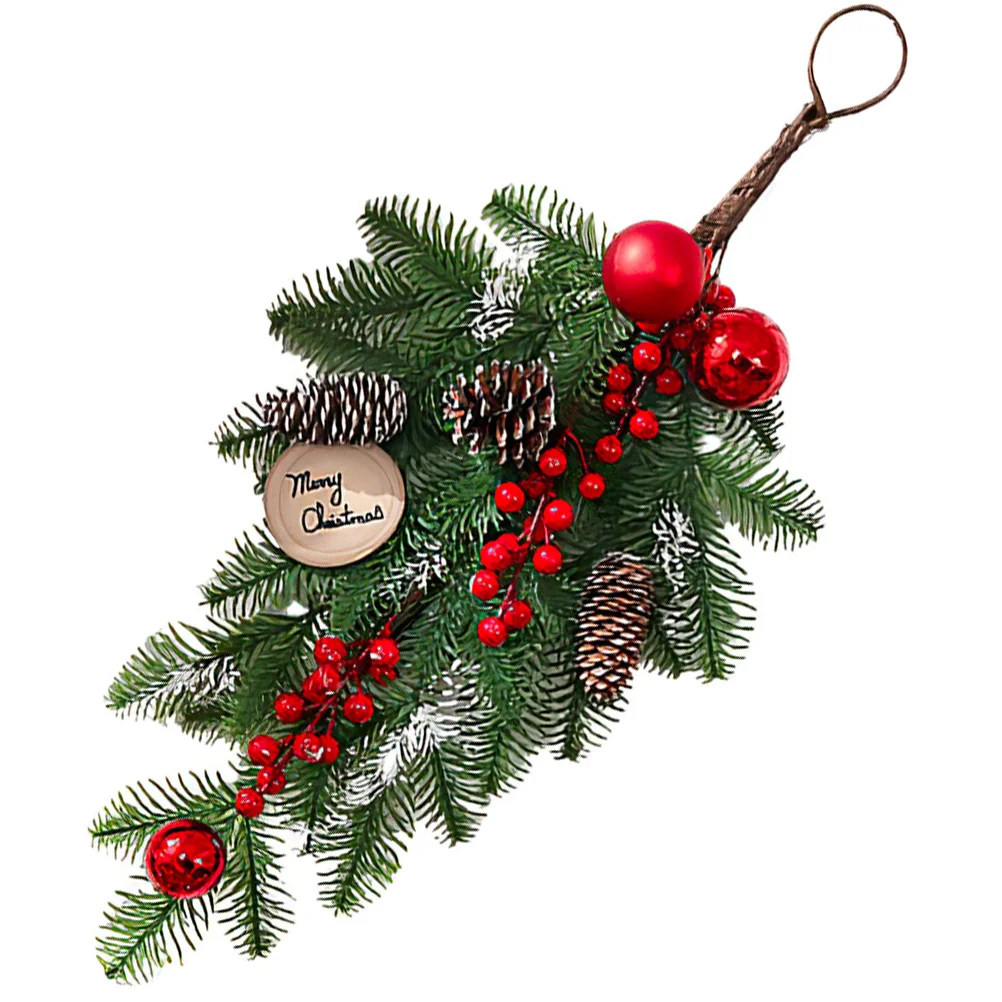 Xmas Upside down Hanging Decor Decorations Door Table Christmas Garland Man Artificial Wreath Fall for Kitchen