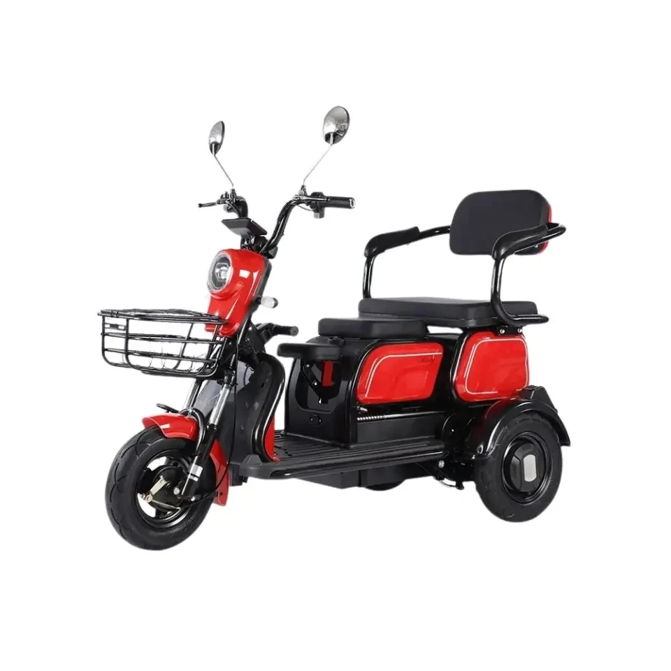 New Electric Bicycle Three Wheel Electric Tricycle for Elderly/parents Four Seats Electric Tricycle Safe and Durable