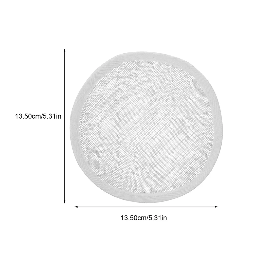 2 قطعة قاعدة قبعة سيناماي على شكل دائري لتقوم بها بنفسك لوازم قبعات الفاسناتور تنفس مادة الكتان أنيقة المعاوضة المشاريع الحرفية #3