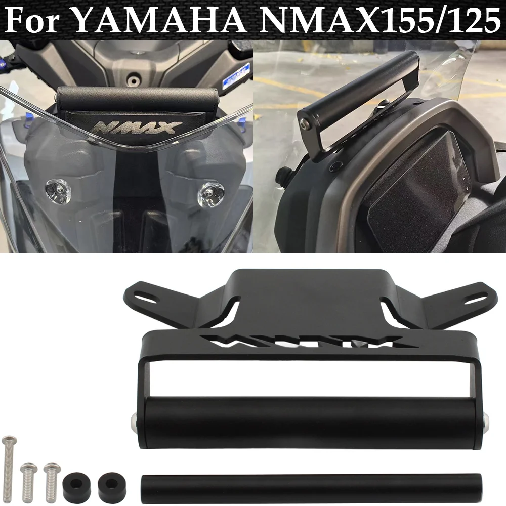 

For YAMAHA NMAX155/125 2025-2026 GPS Navigation Bracket Supporter Holder Mobile Phone Support Mount