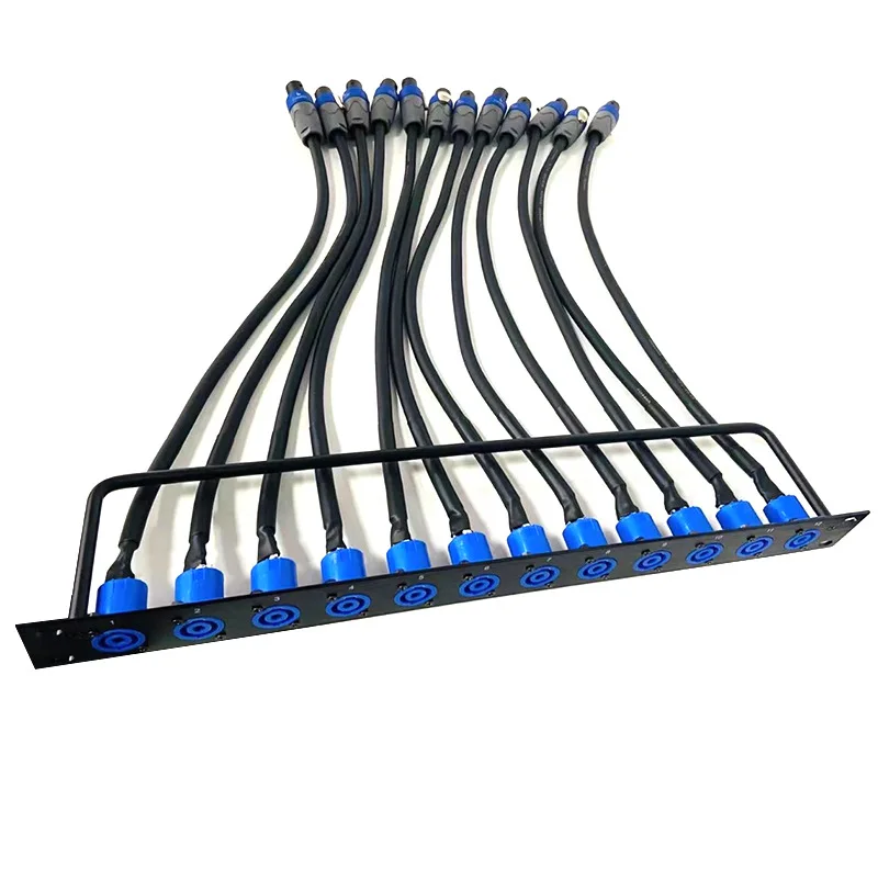 

1 Meter Four-Core Jumper Board for Audio Horn Speaker Wire 1U12 Small Square Socket for Canon Audio Console Mixer