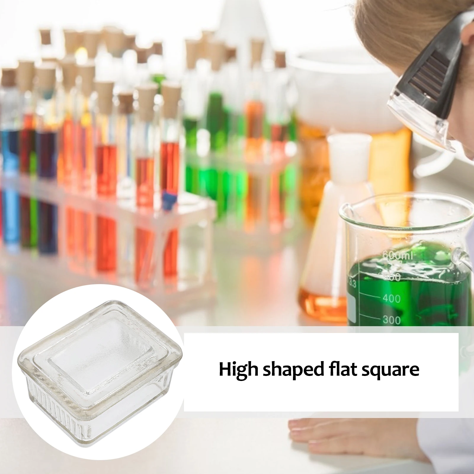 

Horizontal Dyeing Tank Transparent Staining Jar Container Slide Laboratory with Supplies Coplin Jars