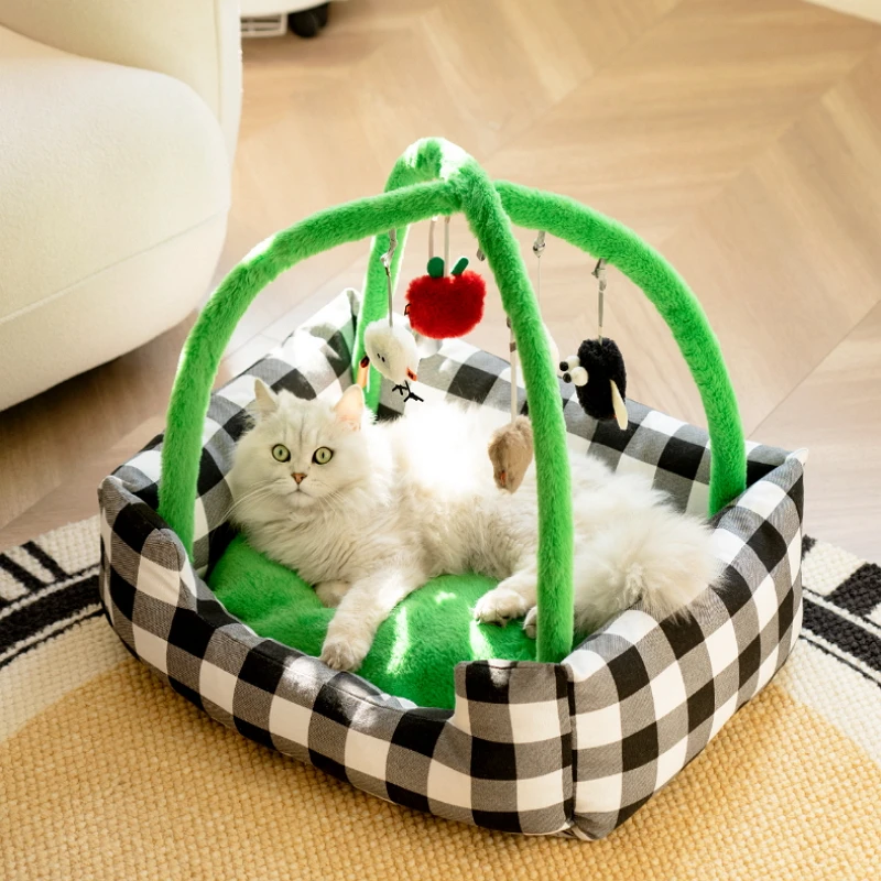 Bed Cat Tower Teasing Mat House Tent Pets Bed Furniture Accessories Hidey House Supplies Indoor Tent Beds And Furniture 2023 New