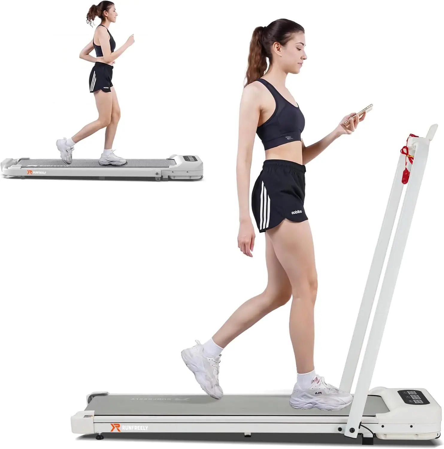 Cinta de correr con Control remoto para el hogar y la Oficina, almohadilla portátil 2 en 1 para caminar debajo del escritorio