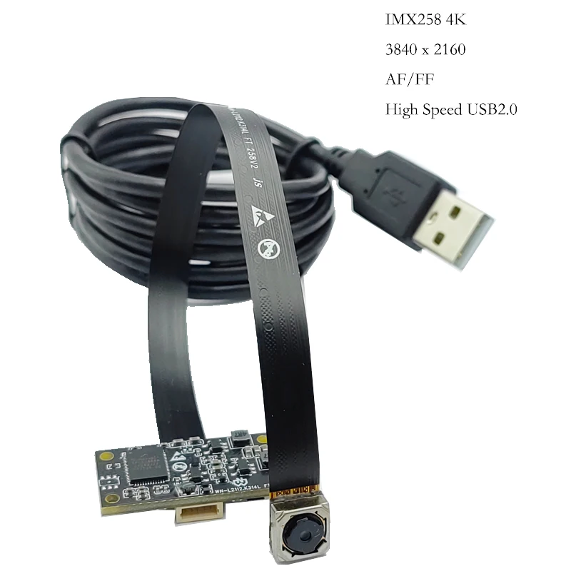 OV5693 5MP/IMX258 4K 12MP HD Moduł kamery USB AF/FF 75 °   Do wizji maszynowej Produkt Vision bez napędu MJPEG, YUY2