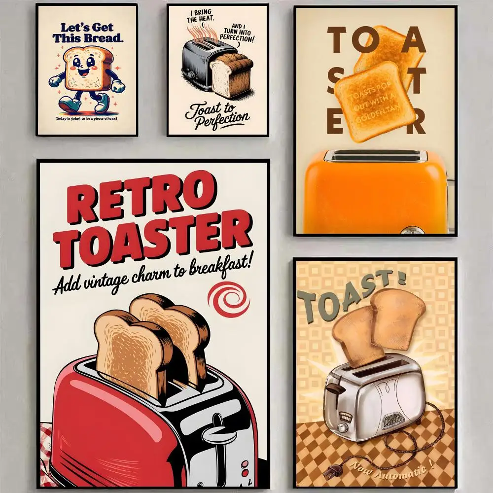 Creative Idea Toast Poster HD Prints Painting Wall Art For Living Room Home Bedroom Decoration