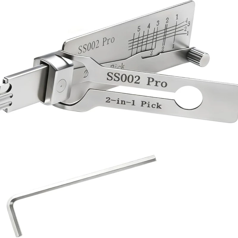SS002 PRO Multifunction Key Tool, Car Key Reader, Lock Pick Decoder for Car, Silver