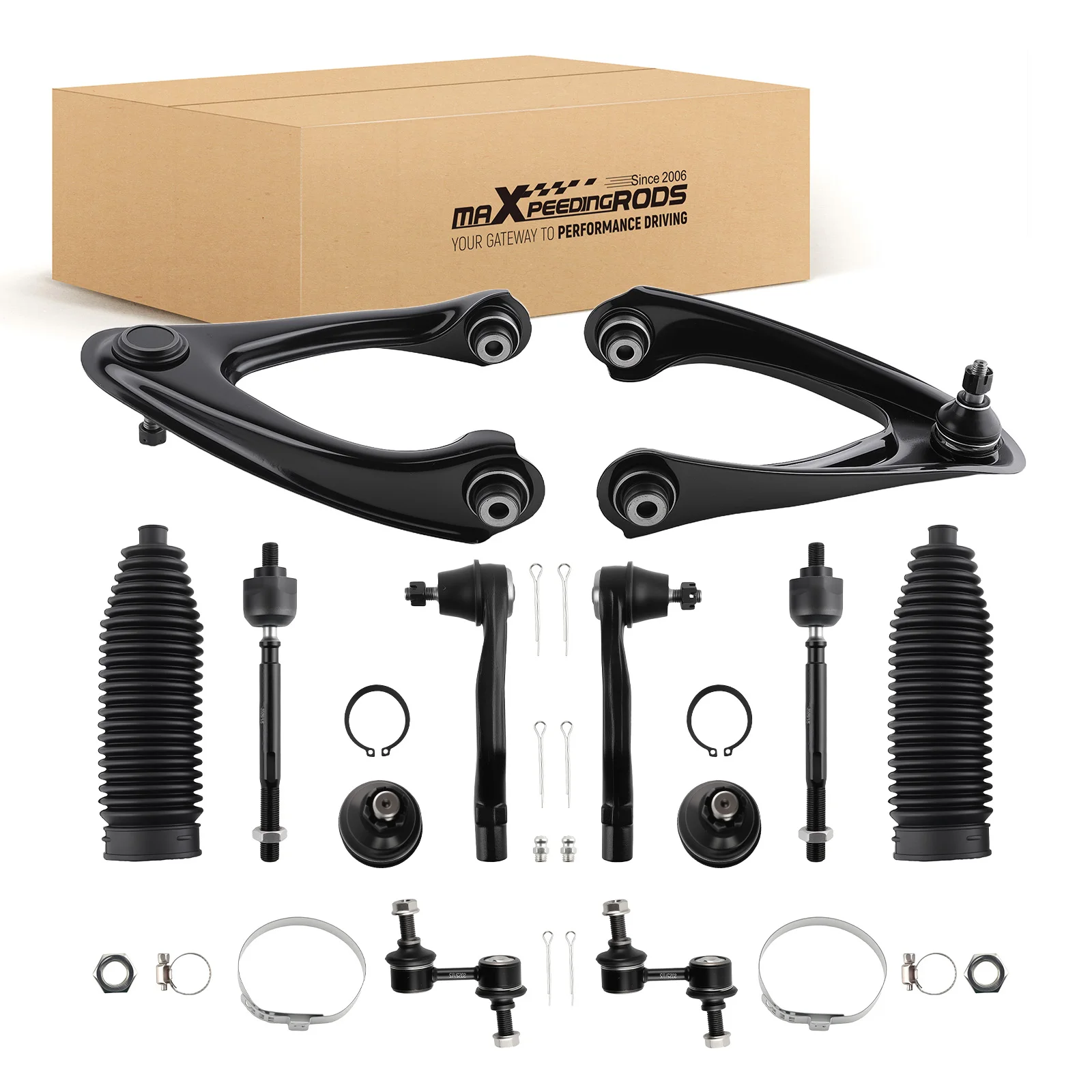 

12x Front Upper Control Arms Sway Bars Tie Rods For Honda CRV 1997-2001 K9802