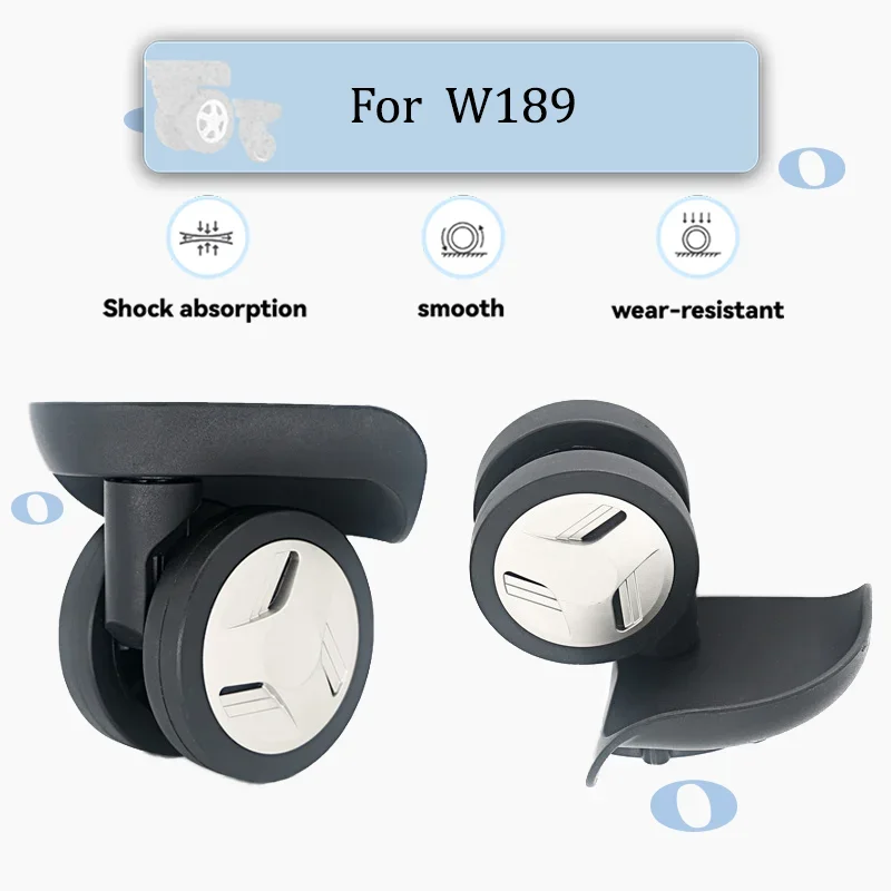 

For W189 Wear-Resistant and Quiet Luggage Wheel Accessories 360-Degree Swivel Wheels Compatible with 20-28 Inch Suitcases