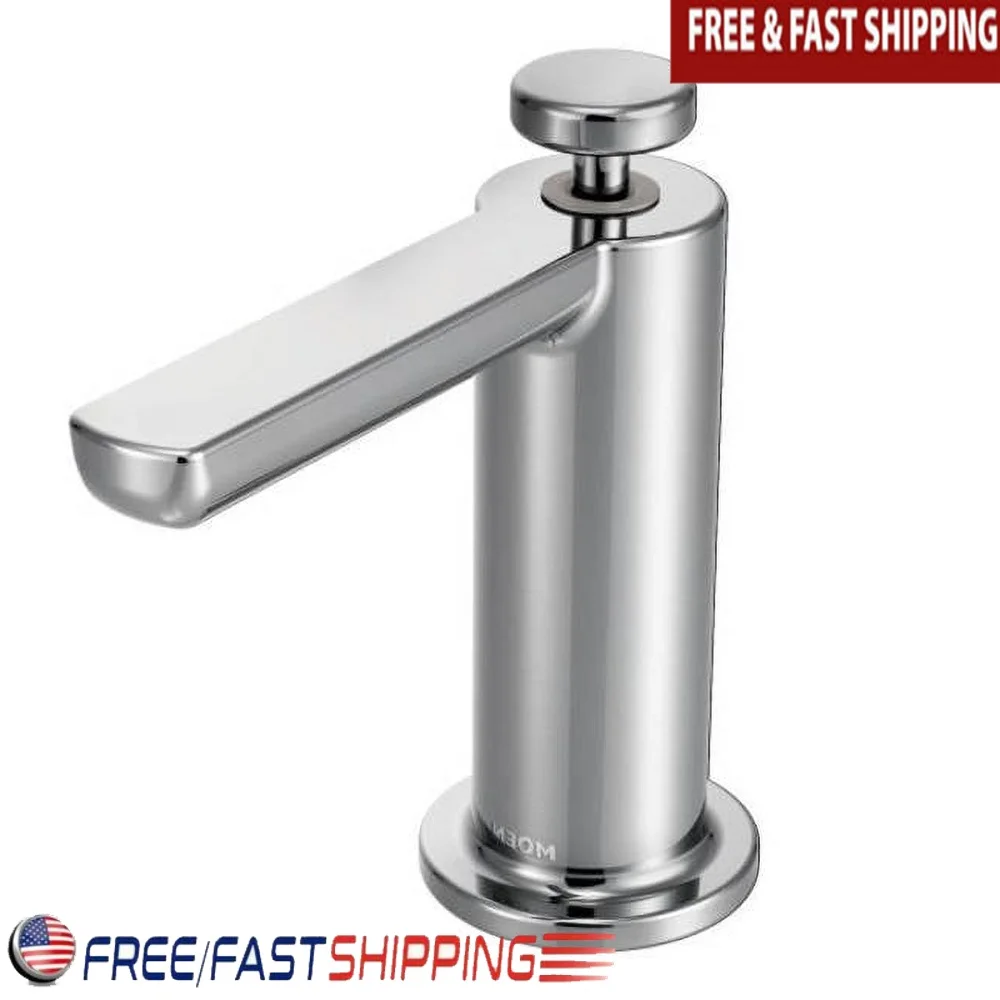 

Хромированный коммерческий дозатор мыла, 18 унций, многоразовая бутылка, зеркальная отделка, легкая заправка, прочный дизайн, компактные размеры, вес 2,1 фунта