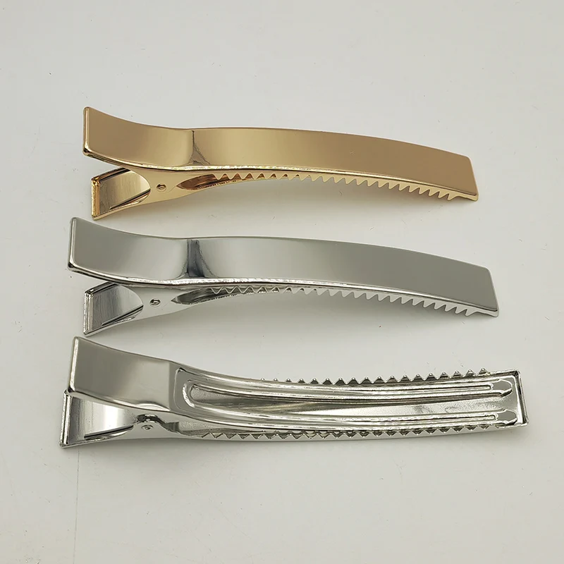 5PCS 12.5cm Oversize Double Prongs Arched Rectangle Metal Alligator Hair Clips Large Duck Hairpins Barrettes for Women Hearwear view 5