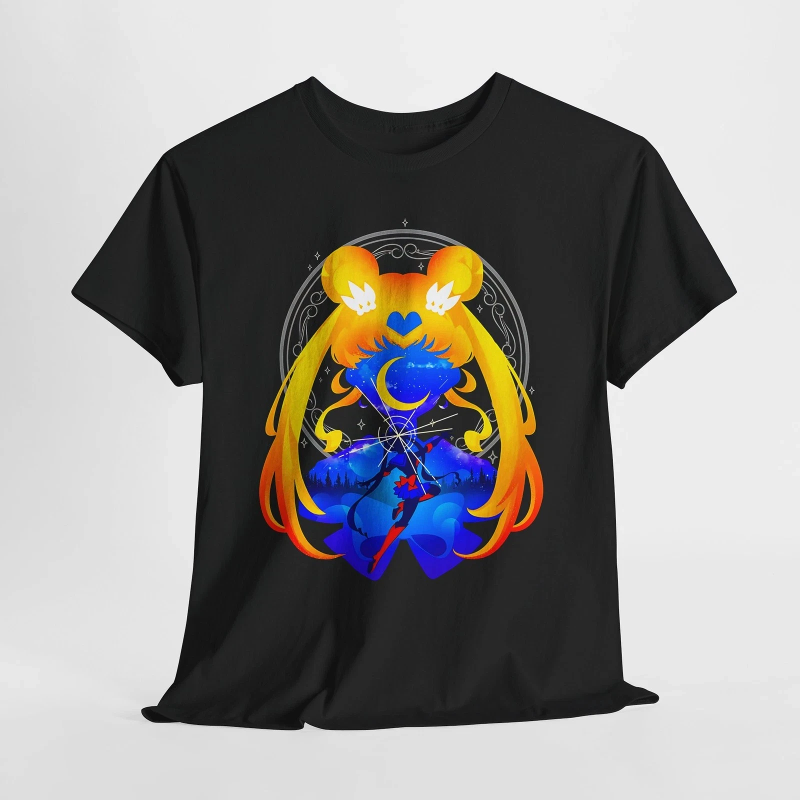 2026 New Cotton Summer Tshirt Leisure and Comfortable Anime Shirt Usagi Tsukino Graphic Tee Manga  Cosplay Sailor  Men's T-Shirt