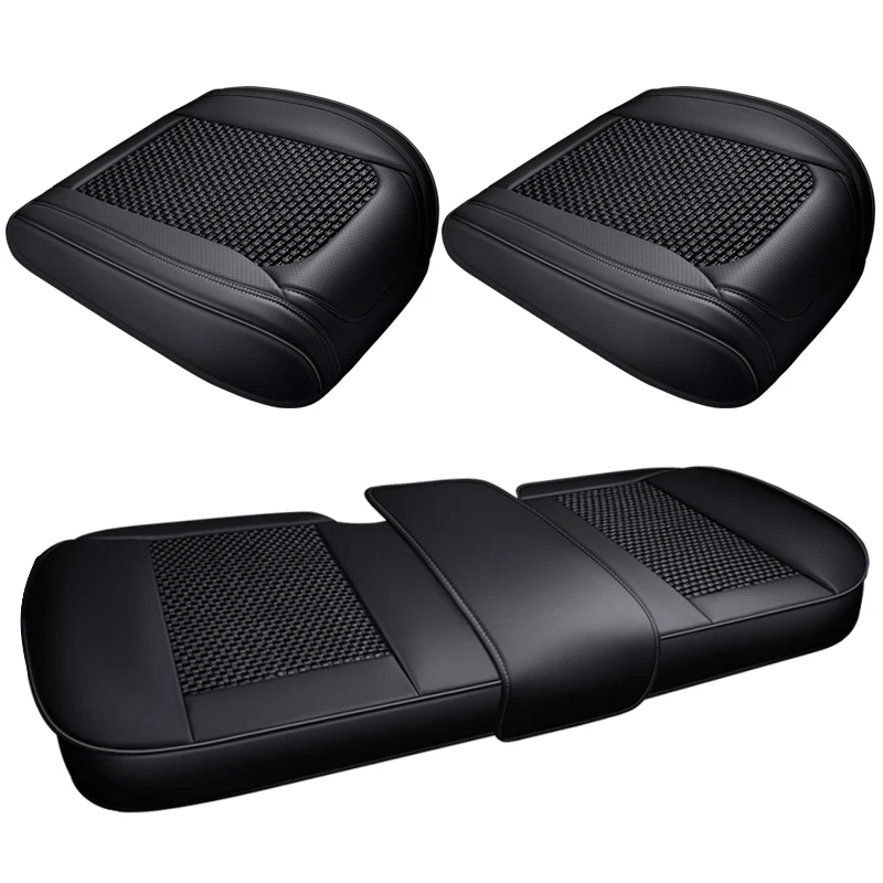 Leather Front Car Seat Protectors Covers Cushion Luxury Waterproof For nivus q4 etron honda crv chevrolet cobalt bz4x