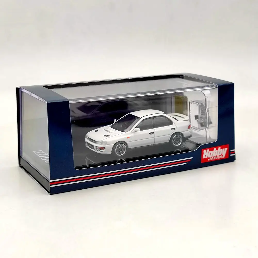 Hobby Japan 1/64 Impreza WRX GC8 1992 w/Engine Display Model HJ642013AW Diecast Toys Car Limited Collection