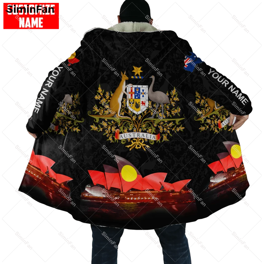 

Australia Day Aboriginal Flag 3D Full Printed Hooded Cloak Men Fleece Cape Robe Flannel Overcoat Unisex Windproof Windbreaker 01