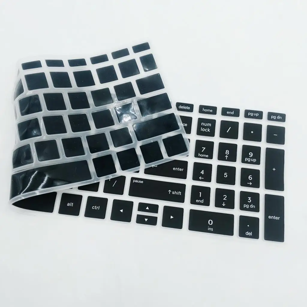 Soft Silica Gel Keyboard Protector Slim Keyboard Cover Skin Easy Clean for HP 15.6 BF Laptop Typing Comfort