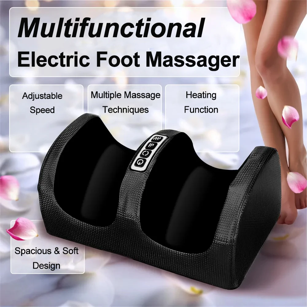 

Электрический массажер для ног, нагревательный ролик с дистанционным управлением, разминание шиацу, глубокие мышцы тканей, ежедневное расслабление, снятие стресса ног