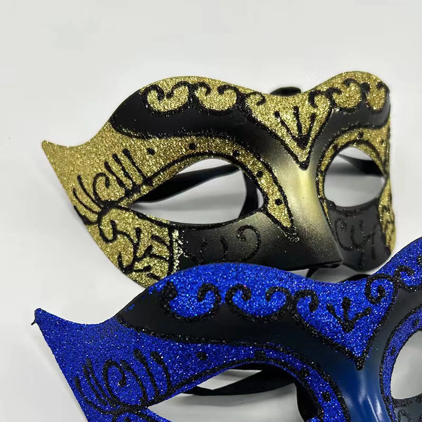 Maschere per gli occhi in maschera da uomo Accessori per costumi cosplay per feste di Halloween Coppia maschera veneziana Mezza maschera Puntelli