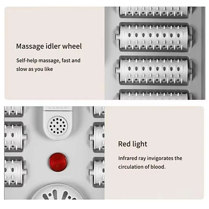 Foldable Foot Massager Spa Heating Foot Basin For Soak Feet Red Light Foot Soak Tub Workplace Daily Relaxation Roller Massager