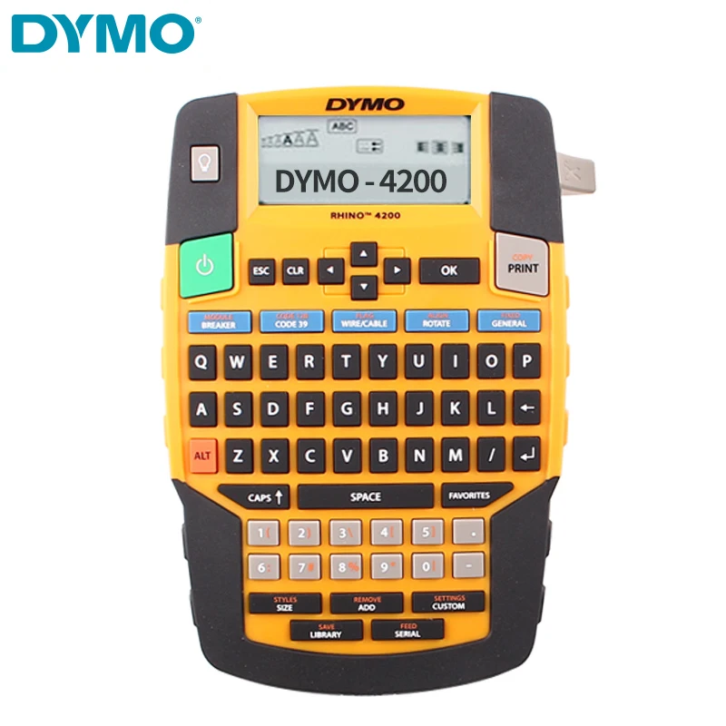 DYMO Rhino 4200 industrial Label Maker Flexible Nylon Vinyl Label Tape 45013 45023 45024 18443 18444 18483 18488 18489 18432