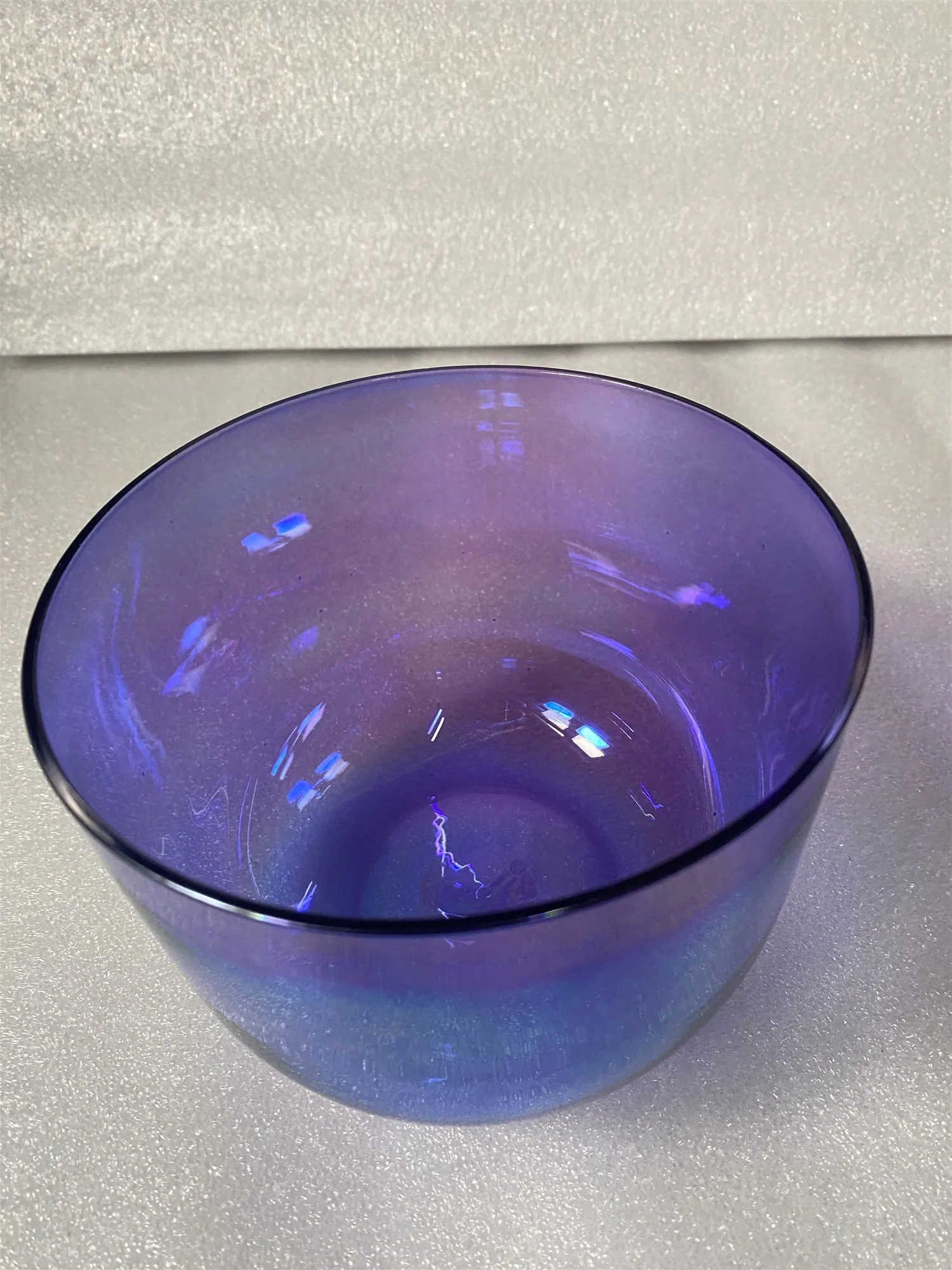 Star Linkup 432hz 3rd octave B note Crown or 4th octave C note Root chakra cosmic magic purple crystal singing bowl for sound healing.
