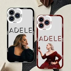 Singer Adele Phone Case For iPhone 11 12 Mini 13 14 15Pro Max Transparent Shell