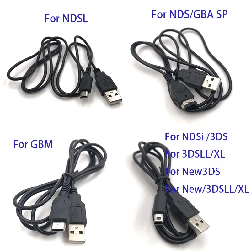 ChengHaoRan 1PC For NDS Lite NDSL NDSi 3DS XL New 3DS XL LL NDS GBA SP GBM Charger Mobile Power USB Charging Cable