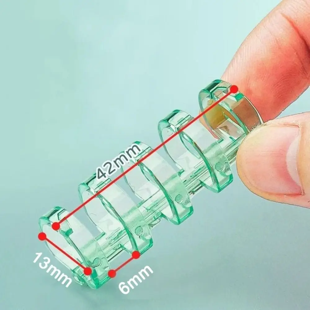 10Pcs Binding Spines Snap Split Binder Rings Learning Cards Stationery Office Supplies Loose Leaf Plastic 5 Ring Binding Combs