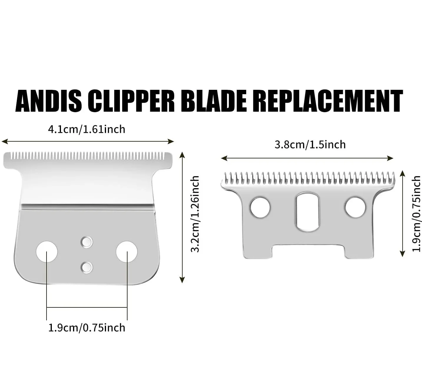 Replacement Blade For Andis #04710 #04521 T outliners, Gtx, SL, SLS, Blackouts, Cordless/corded Trimmer Accessories Head