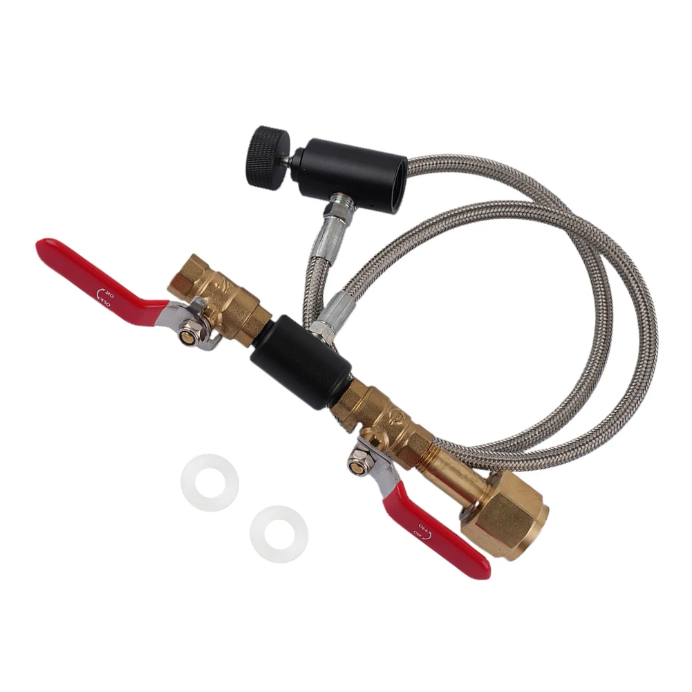 Double Hose Pneumatics Pumps Refill Station Air Tank Bottle Treatment Compressed Dual Fill Hydraulics Plumbing