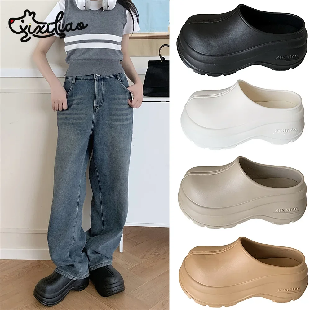 2025 Faionable EVA Thong Slippers for Women Soft Bot Outdoor Comfortable Waterproof Anti-slip Summer Casual Slip-On Oes