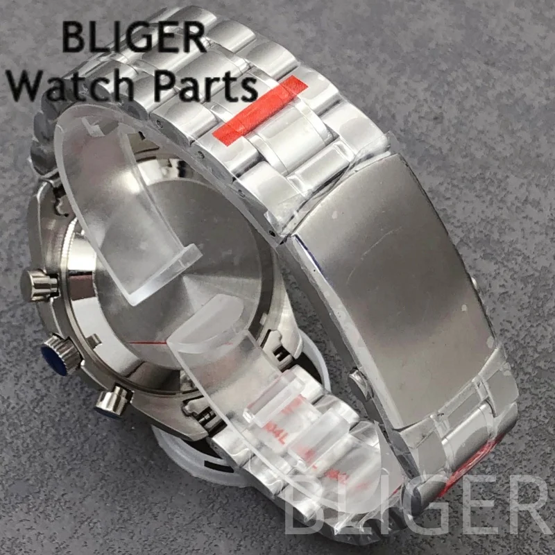 BLIGER Sport 40 мм хронограф многофункциональные кварцевые VK63 мужские часы зеленый циферблат светящийся ремешок из нержавеющей стали Dive Montre Homme