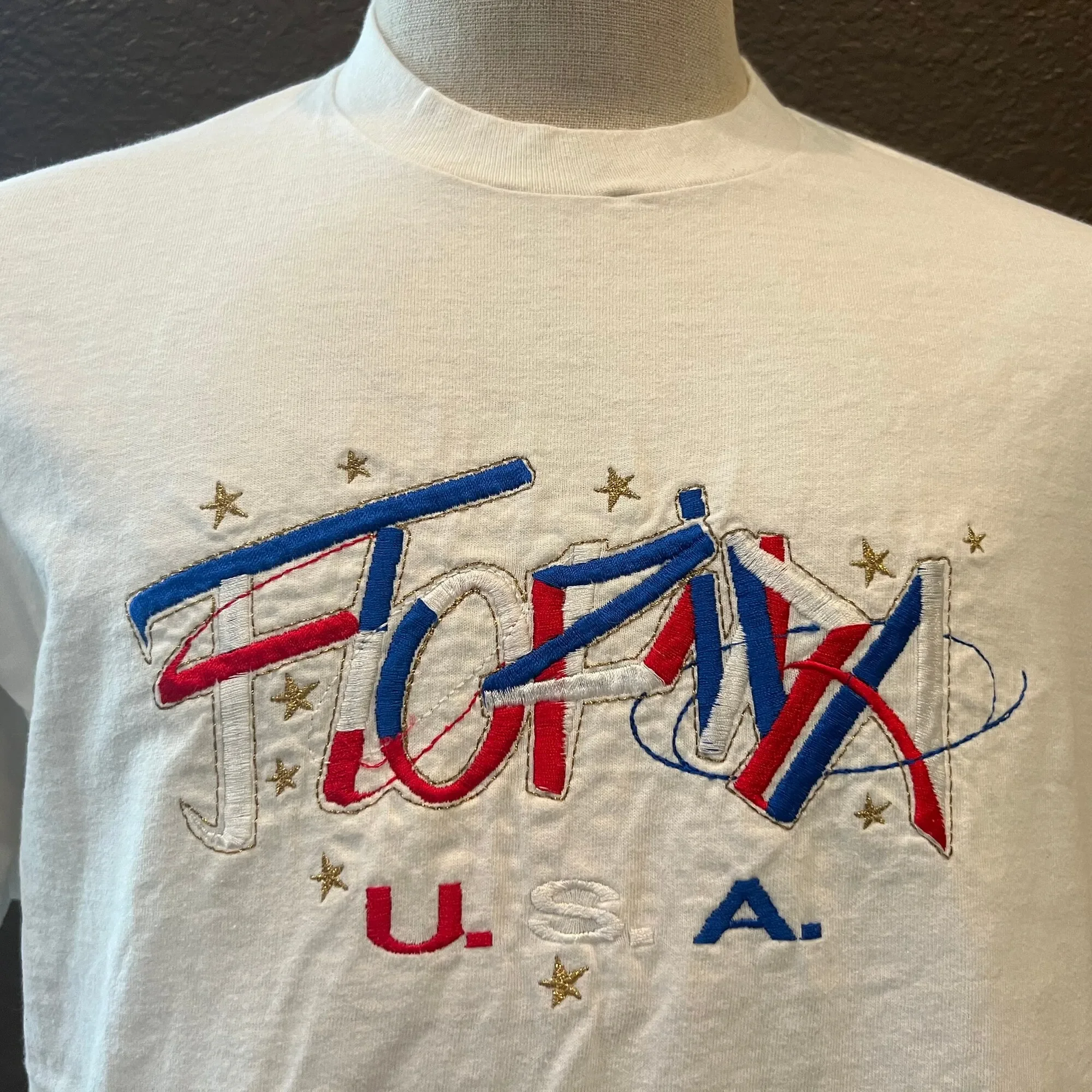 تي شيرت أبيض عتيق من التسعينيات فلوريدا الولايات المتحدة الأمريكية مقاس L